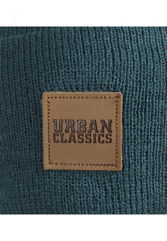 Leatherpatch Long Beanie Urban Classics