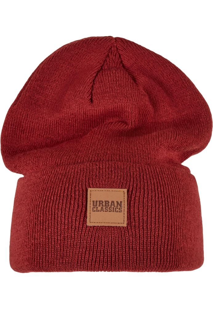 Leatherpatch Long Beanie Urban Classics