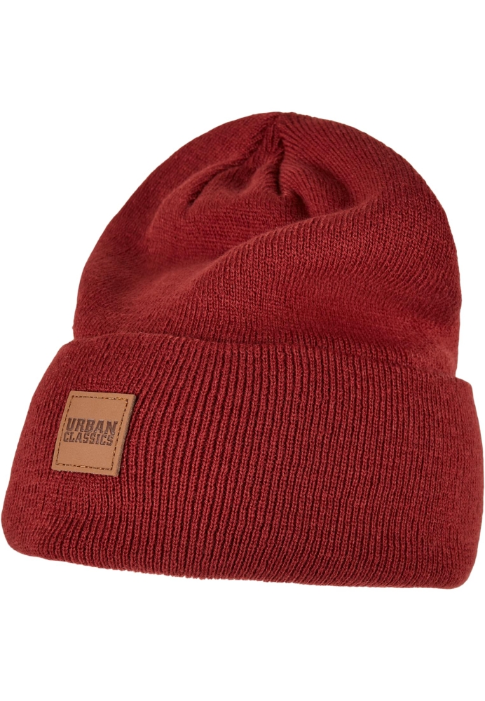 Leatherpatch Long Beanie Urban Classics