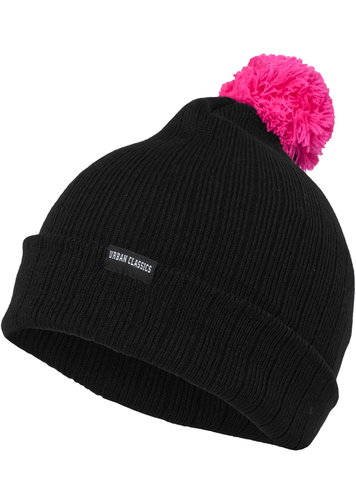 Neon Contrast Bobble Beanie Urban Classics