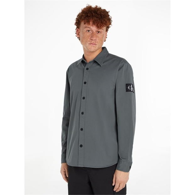 Blug Calvin Klein Monologo Badge Overshirt Calvin Klein Jeans