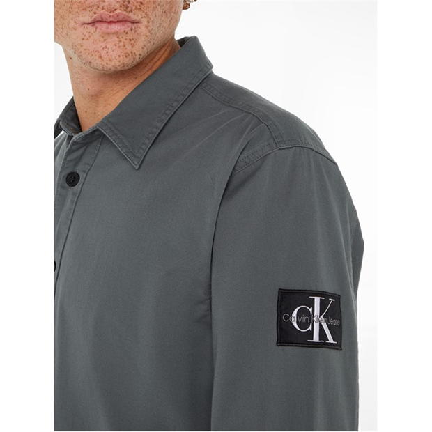 Blug Calvin Klein Monologo Badge Overshirt Calvin Klein Jeans