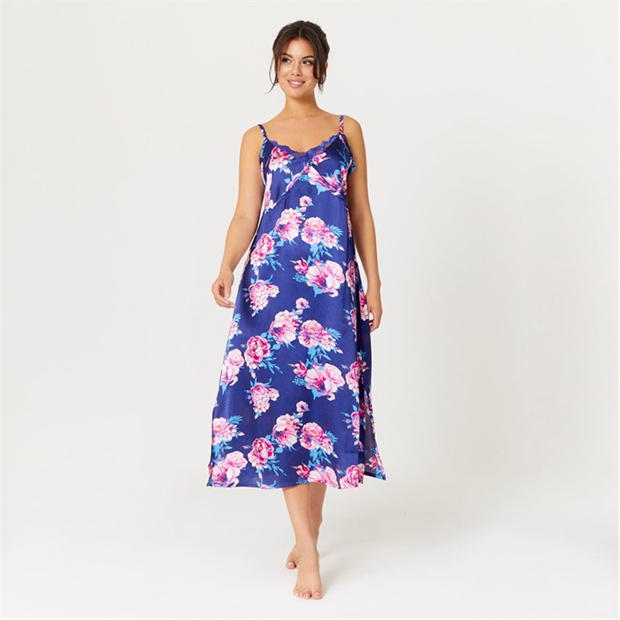 Rochie Be You You Floral Satin Maxi Night