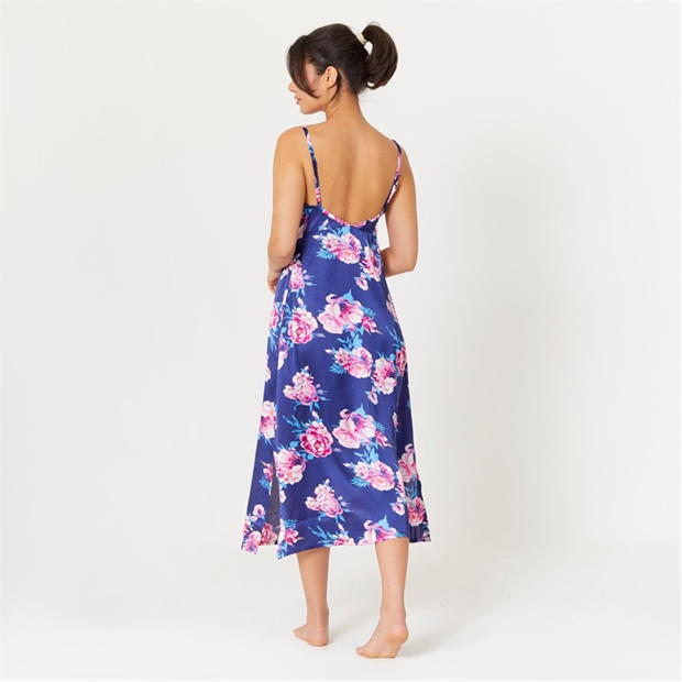 Rochie Be You You Floral Satin Maxi Night