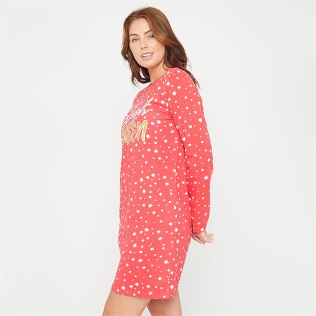 Linea Sleigh Christmas Cotton Nightdress