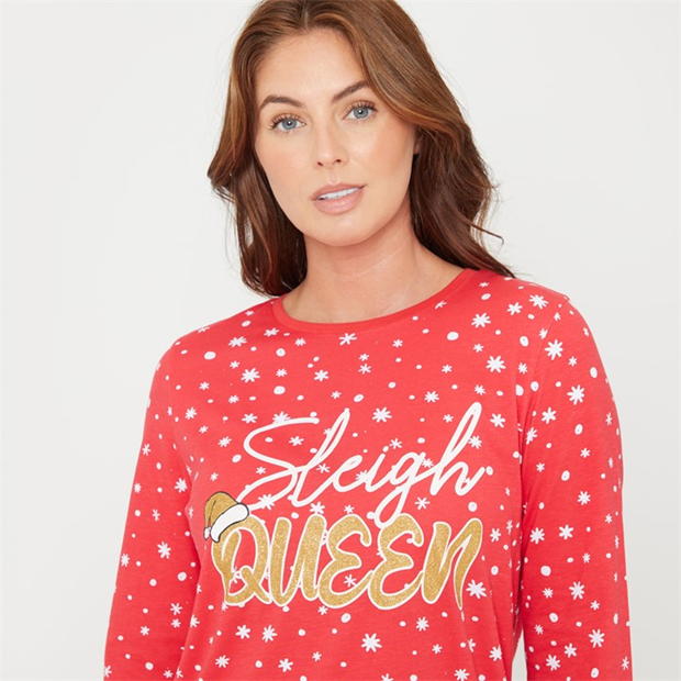 Linea Sleigh Christmas Cotton Nightdress