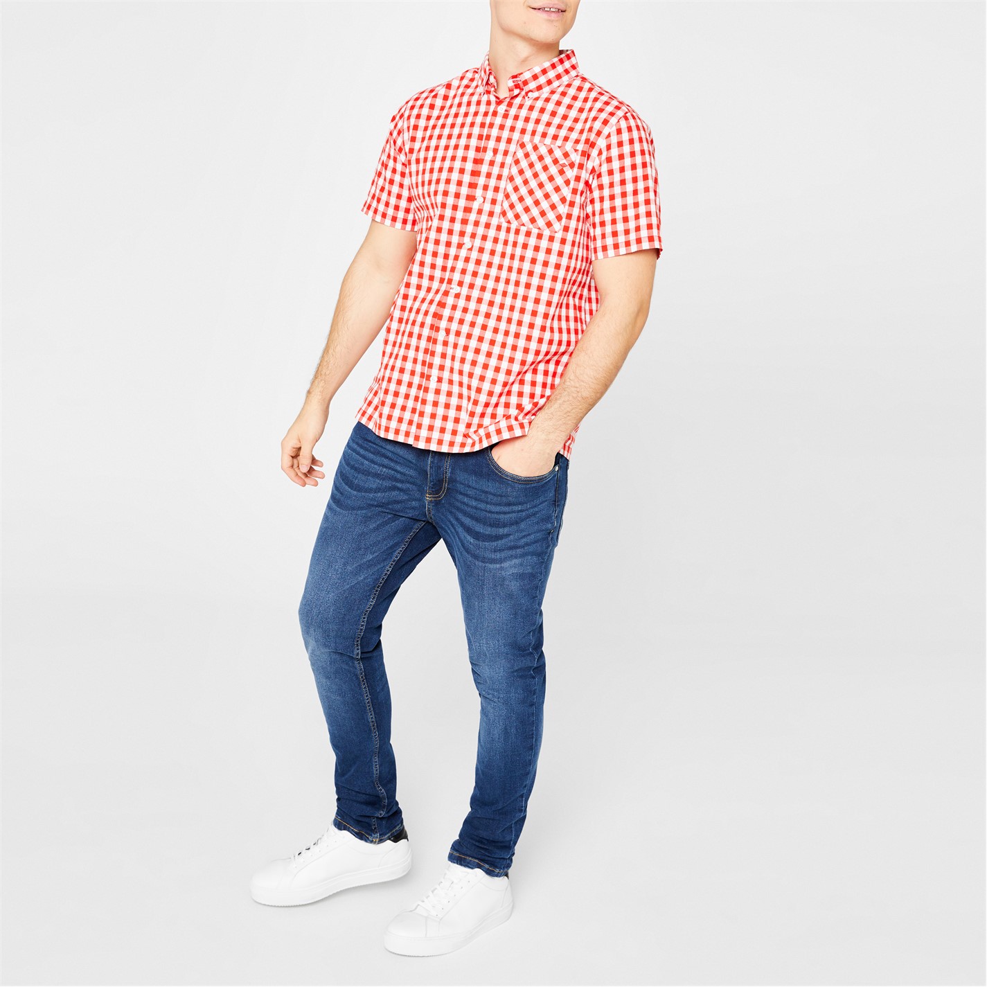 Camasa Lee Cooper Maneca Scurta Gingham barbat