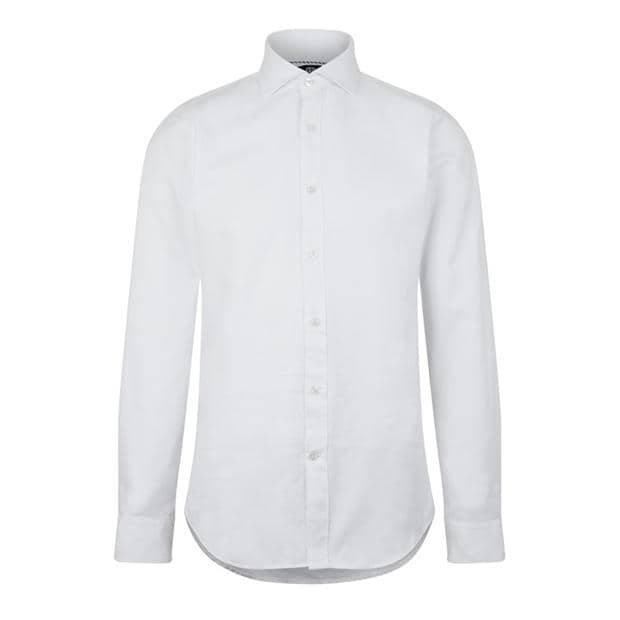 Camasa Haines and Bonner Edward Slim Fit Cutaway Collar Twill