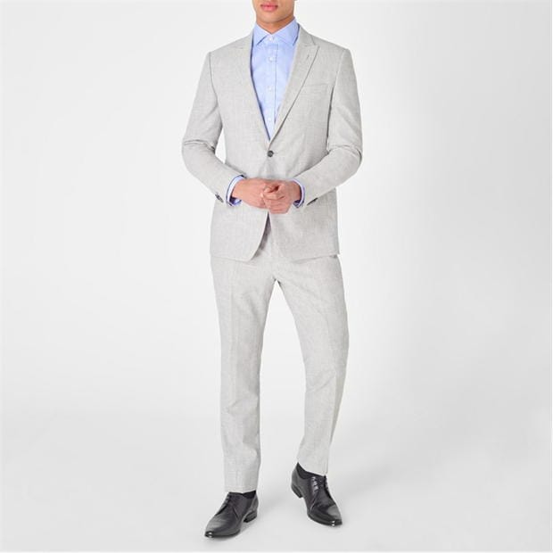 Camasa Haines and Bonner Edward Slim Fit Cutaway Collar Twill