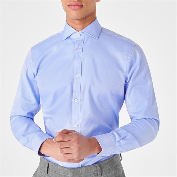 Camasa Haines and Bonner Frederick Tailored Fit Cutaway Collar Cotton Twill