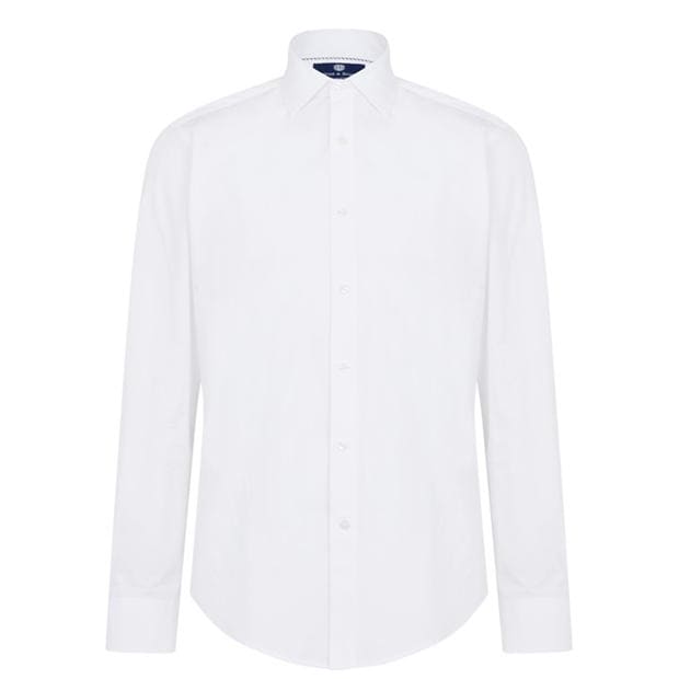 Camasa Haines and Bonner Tailored Fit Regular Collar Poplin