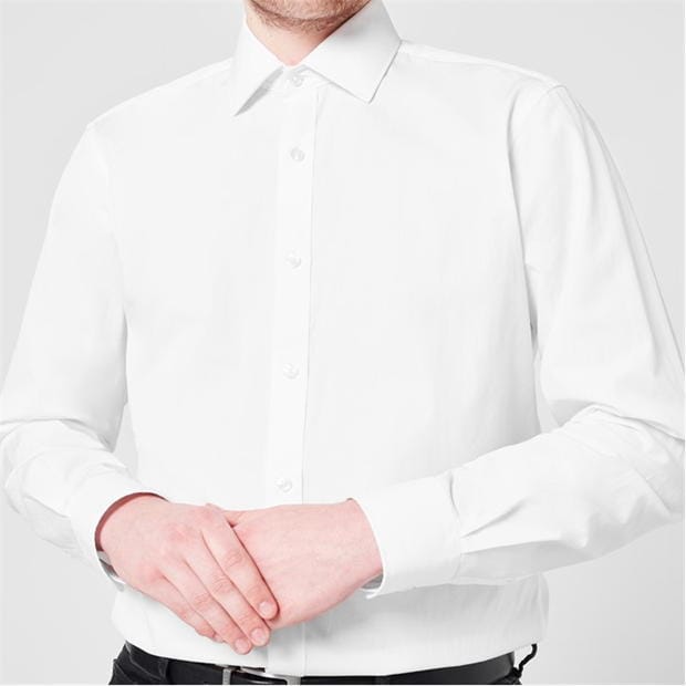 Camasa Haines and Bonner Tailored Fit Regular Collar Poplin