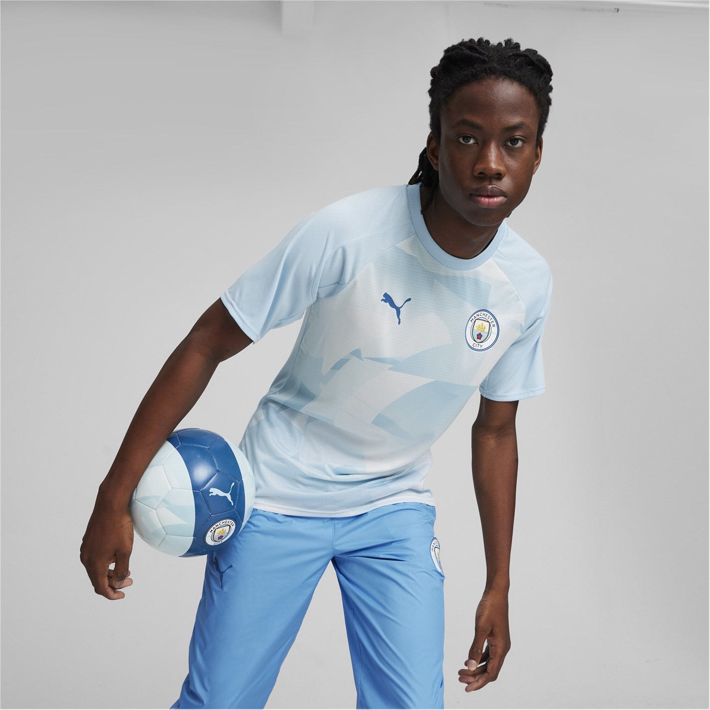 Camasa Maneca Scurta Puma Manchester City Pre-Match 2023 2024 adulti