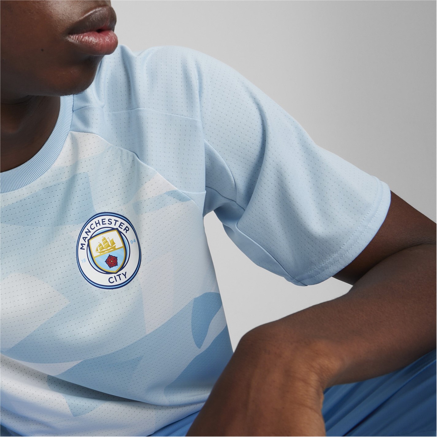 Camasa Maneca Scurta Puma Manchester City Pre-Match 2023 2024 adulti