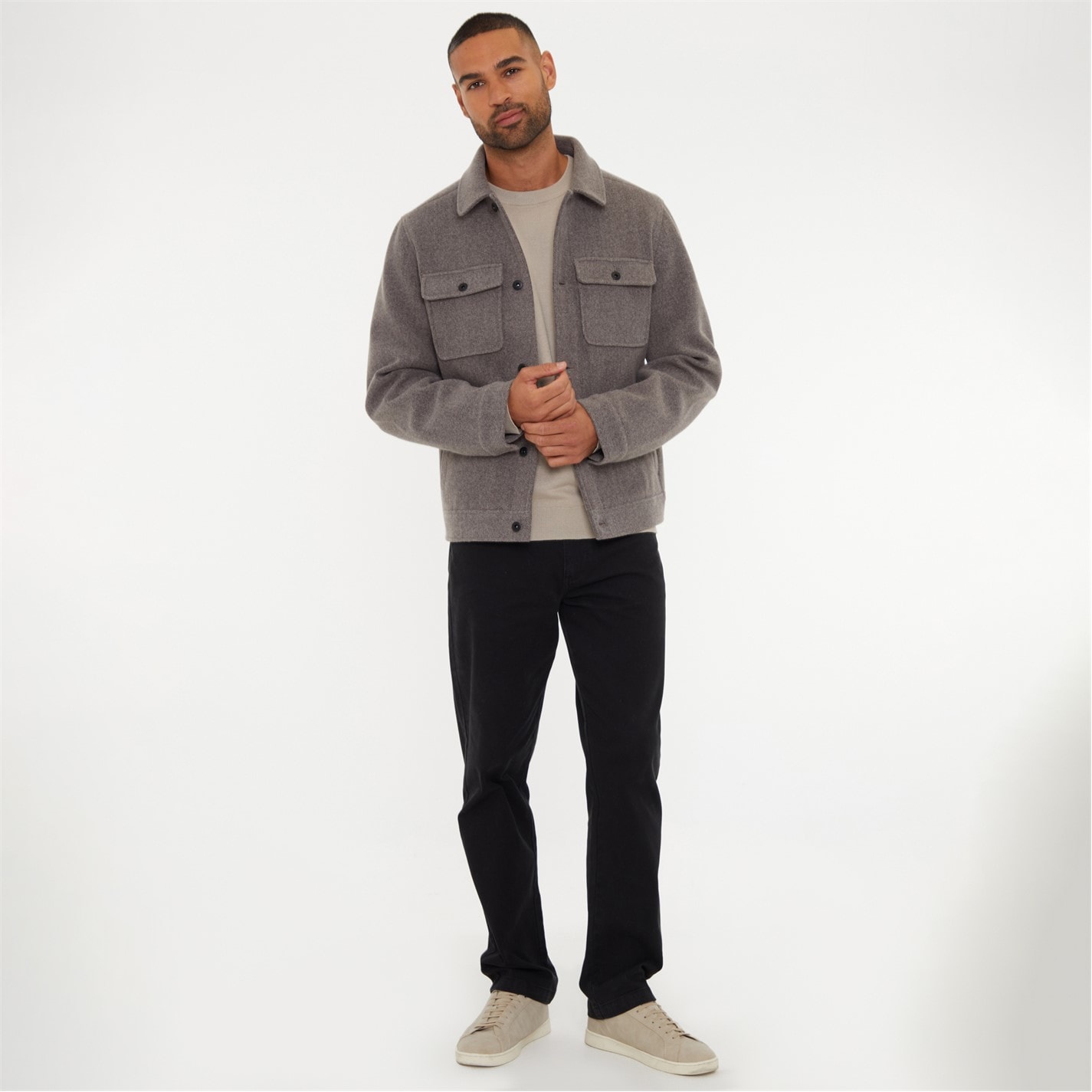 Threadbare Brushed Button Up Shacket