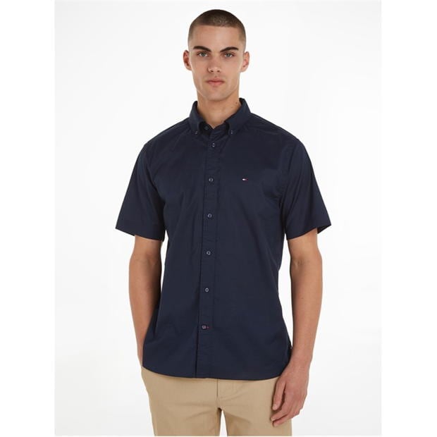 Camasa Tommy Hilfiger Maneca Scurta Poplin