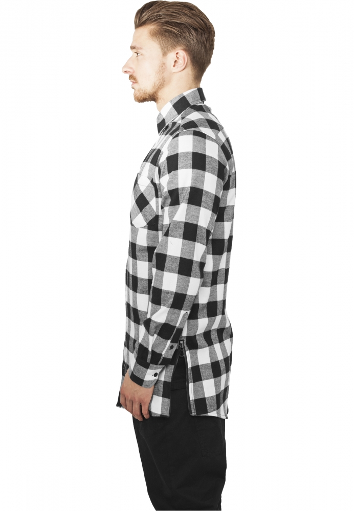 Camasa Side-Zip Long Checked Flanell Urban Classics