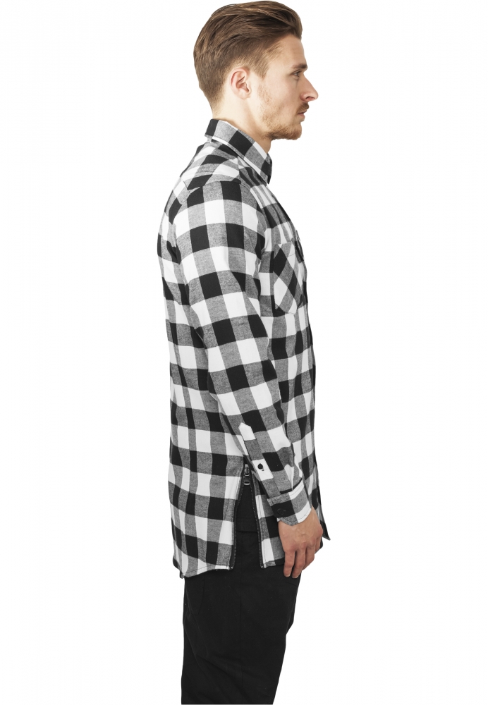 Camasa Side-Zip Long Checked Flanell Urban Classics