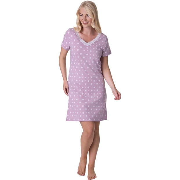 Camille Sleeved Knee Length Nightshirt