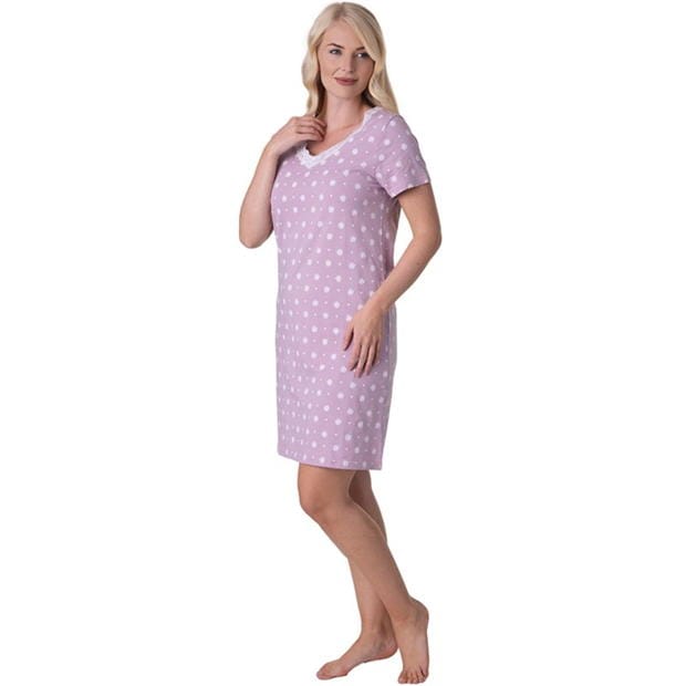 Camille Sleeved Knee Length Nightshirt