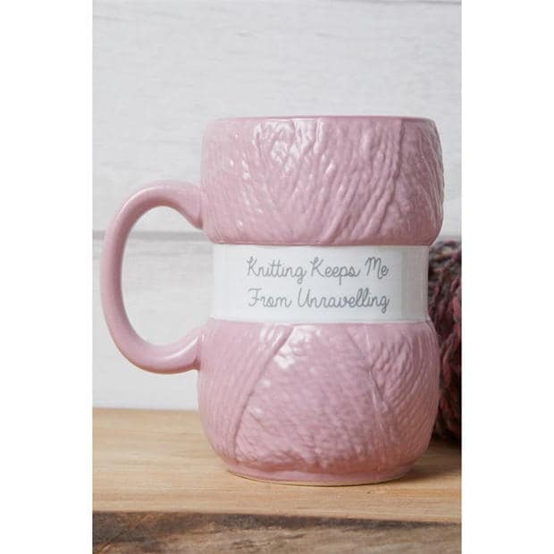 Studio Knitting Mug - Unravelling