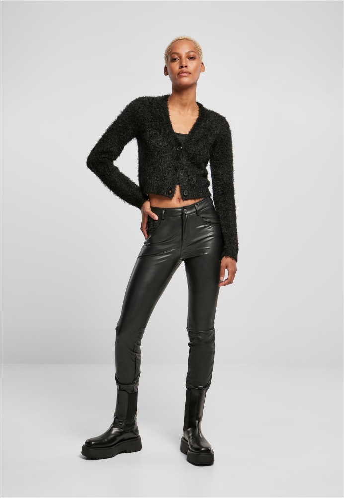 Cropped Feather Cardigan dama Urban Classics