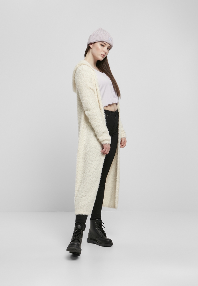 Hooded Feather Cardigan dama Urban Classics