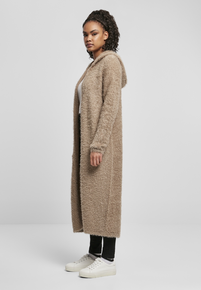 Hooded Feather Cardigan dama Urban Classics