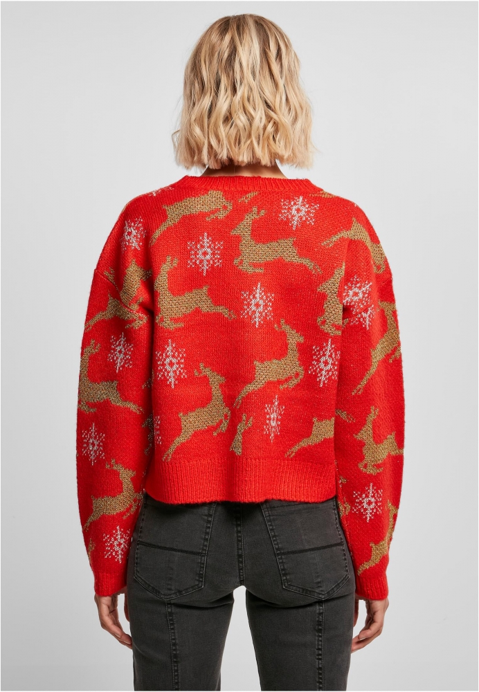 Short Oversized Christmas Cardigan dama Urban Classics