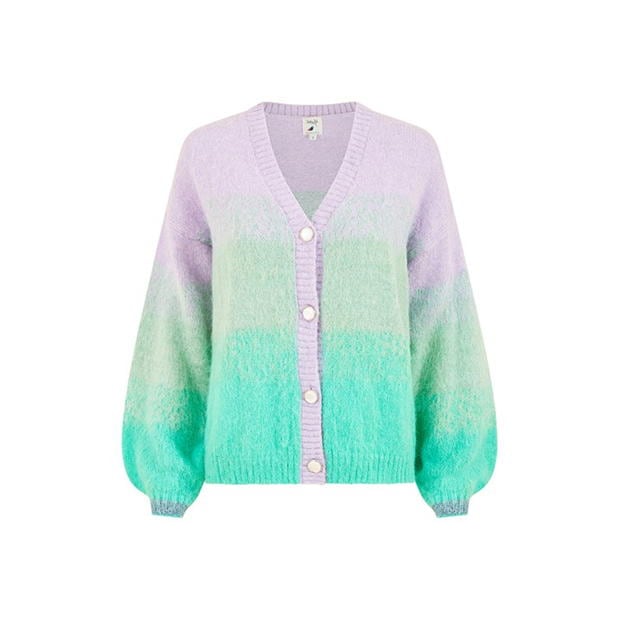 Yumi Yumi Green Ombre Relaxed Cardigan