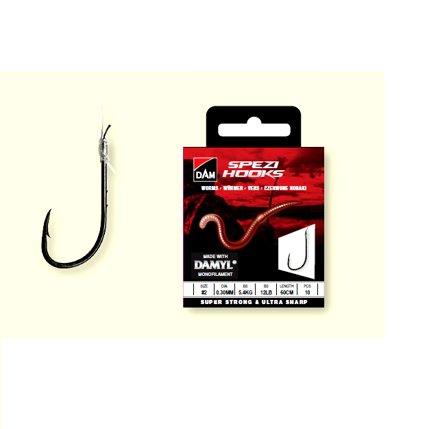 CARLIG LEGAT SPEZI WORMS NR 4 0,25MM 60CM 10BUC PL marime DAM