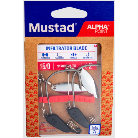 CARLIG OFFSET INFILTRATOR BLADE 2BUC PL marime 4-0 MUSTAD