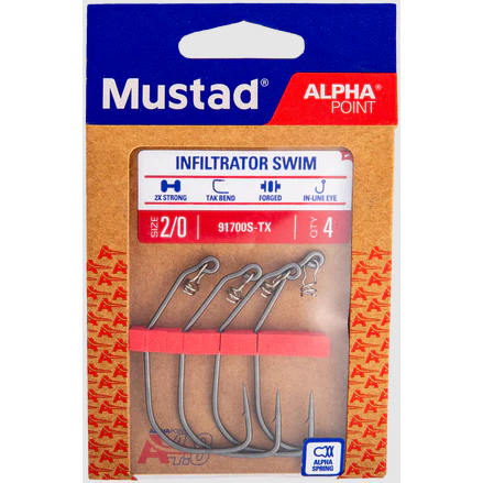 CARLIG OFFSET INFILTRATOR SWIM 3BUC PL marime 5-0 MUSTAD