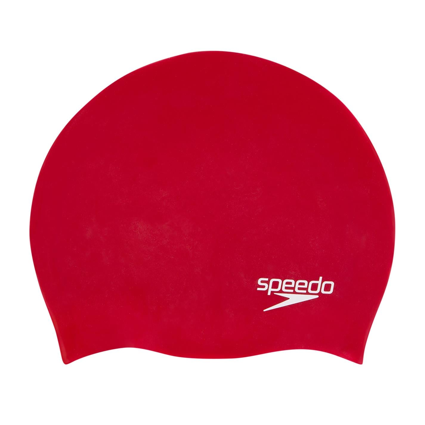 Sapca Speedo Plain Moulded Silicon Red copil