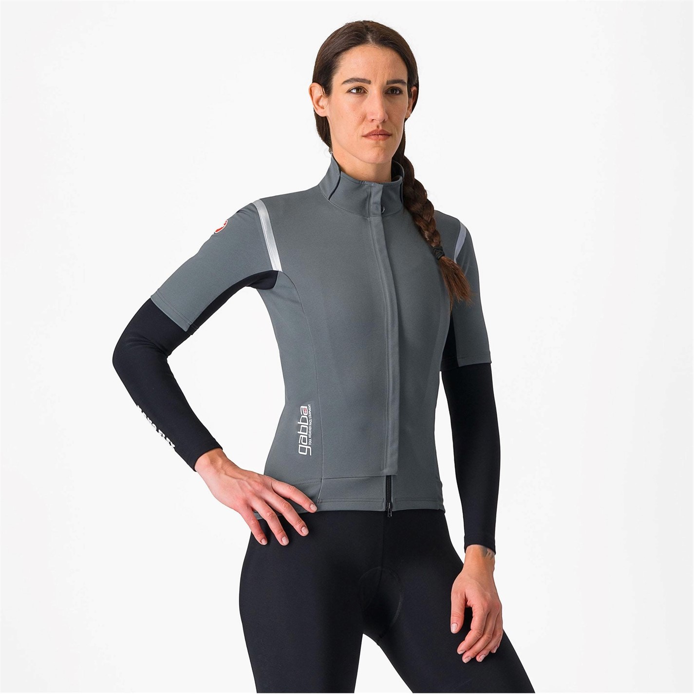 Castelli Gabba Maneca Scurta Zip Up Jersey Top dama