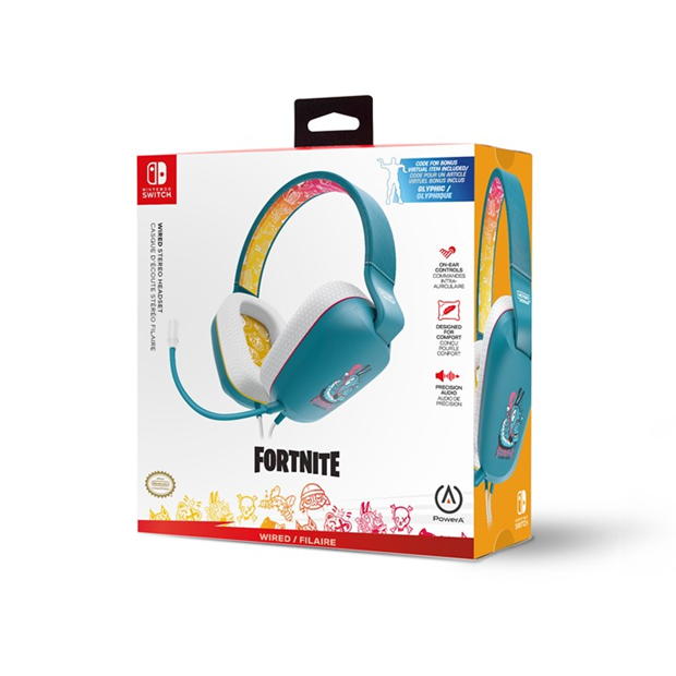 PowerA Wired Stereo Headset for Nintendo Switch - Fortnite Llambro