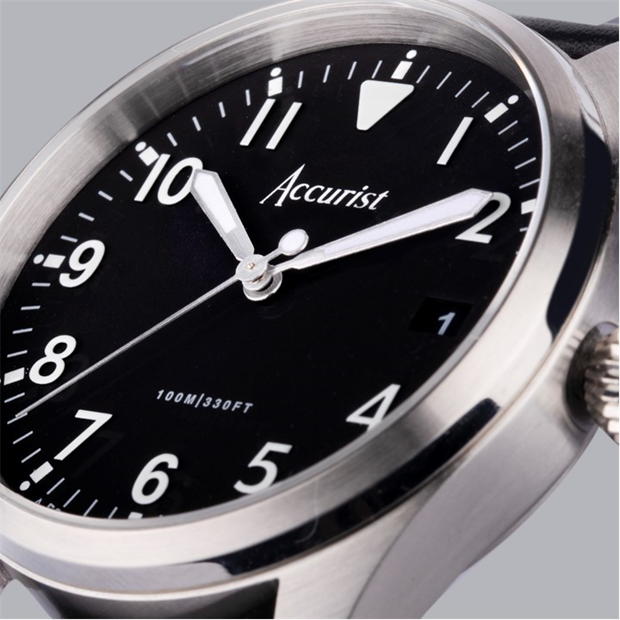 Accurist Stainless Steel Classic Analogue Quartz Watch barbat