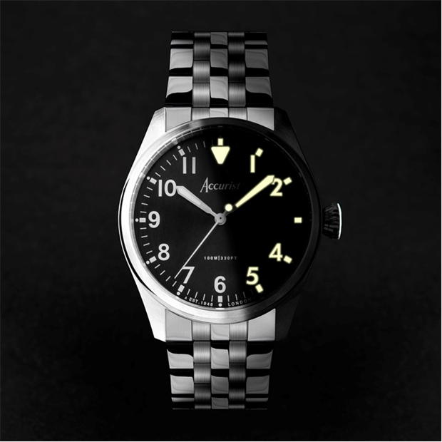 Accurist Stainless Steel Classic Analogue Quartz Watch barbat