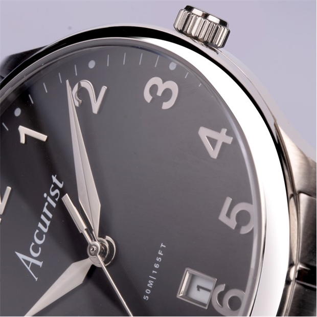 Accurist Stainless Steel Classic Analogue Quartz Watch barbat