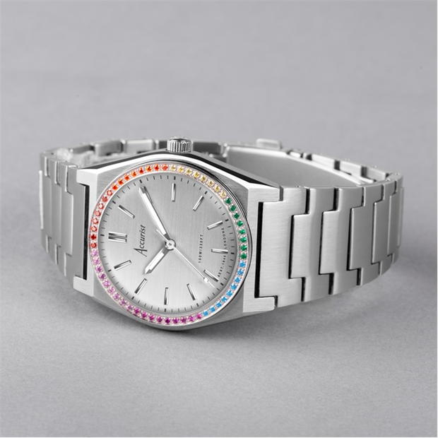 Accurist Stainless Steel Classic Analogue Quartz Watch dama