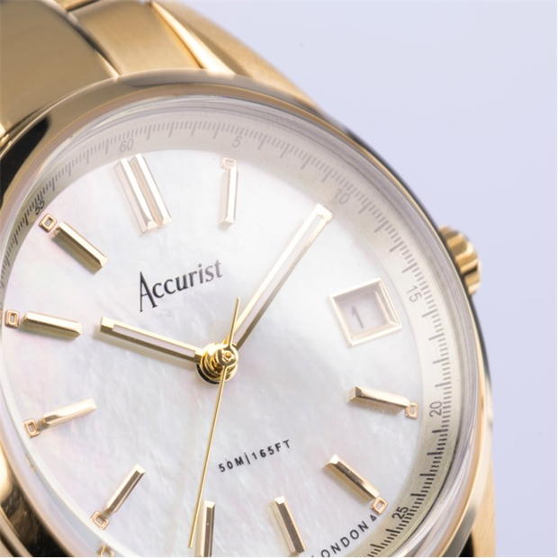 Accurist Stainless Steel Classic Analogue Quartz Watch dama