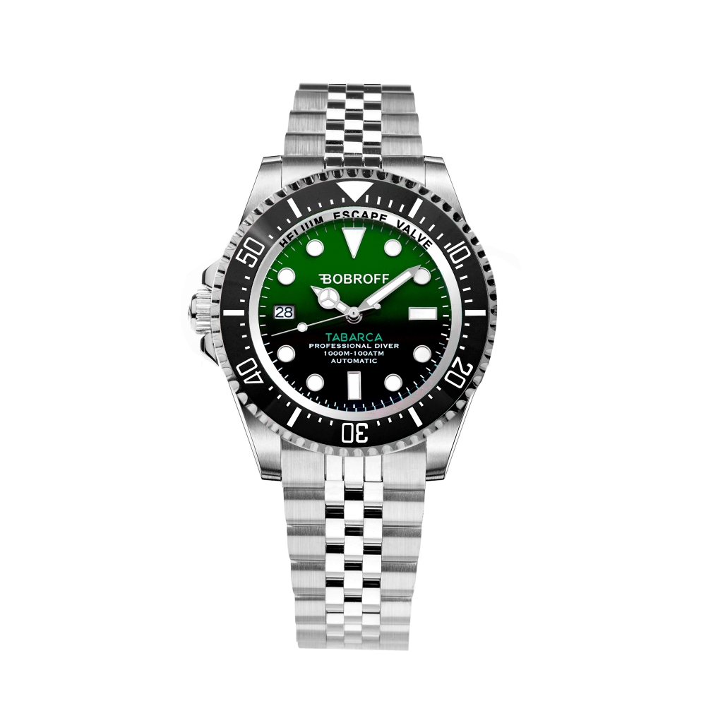 Ceas AUTOMATIC MAN BOBROFF BF0002iJ argintiu verde