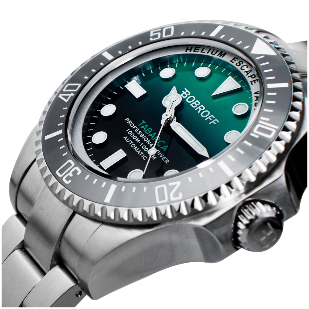 Ceas AUTOMATIC MAN BOBROFF BF002 argintiu verde