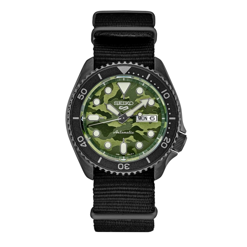 Ceas AUTOMATIC MAN SEIKO SRPJ37K1 negru verde