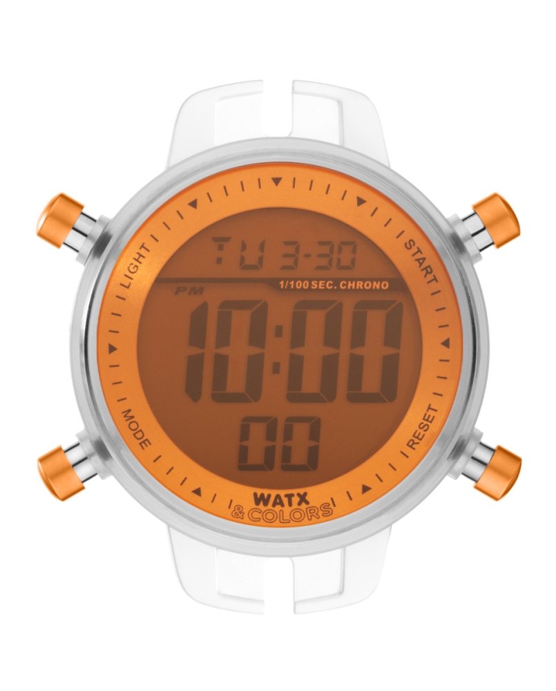 Ceas BOX UNISEX WATXANDCO RWA1001 transparent portocaliu