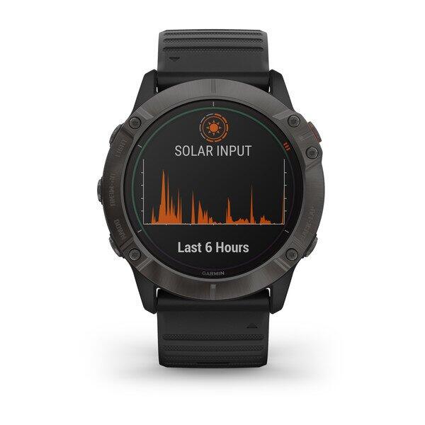 CEAS FENIX 6X PRO SOLAR CARBON negru 51MM GARMIN