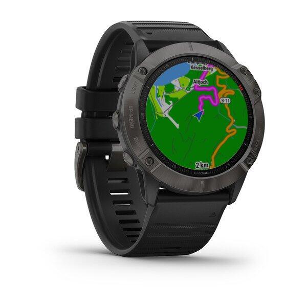 CEAS FENIX 6X SAPPHIRE CARBON negru 51MM GARMIN