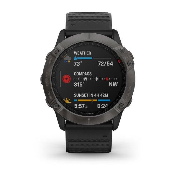 CEAS FENIX 6X SAPPHIRE CARBON negru 51MM GARMIN