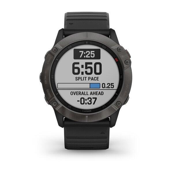 CEAS FENIX 6X SAPPHIRE CARBON negru 51MM GARMIN