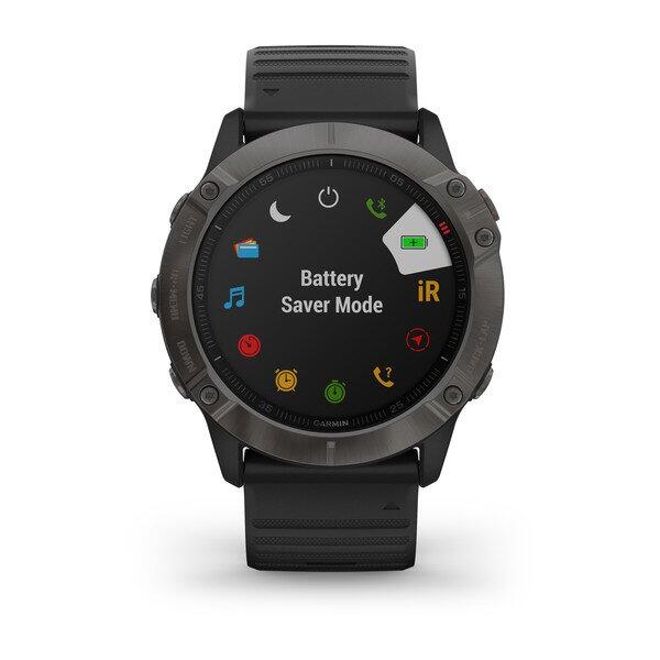 CEAS FENIX 6X SAPPHIRE CARBON negru 51MM GARMIN